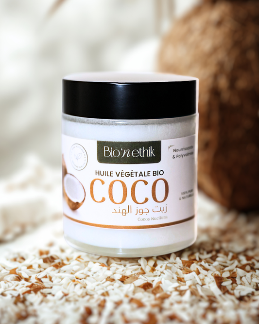 Huile de Coco Vierge BIO - 100% Pure & Naturelle
