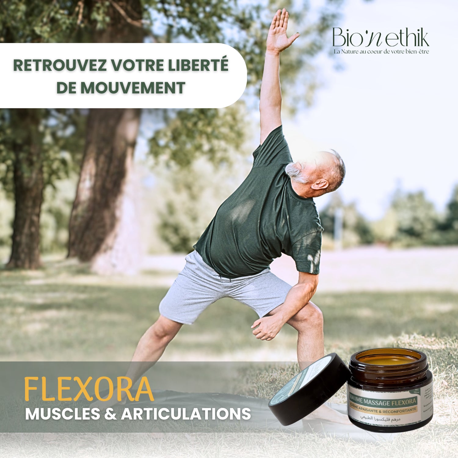 Retrouvez votre liberté de mouvement avec notre baume Flexora