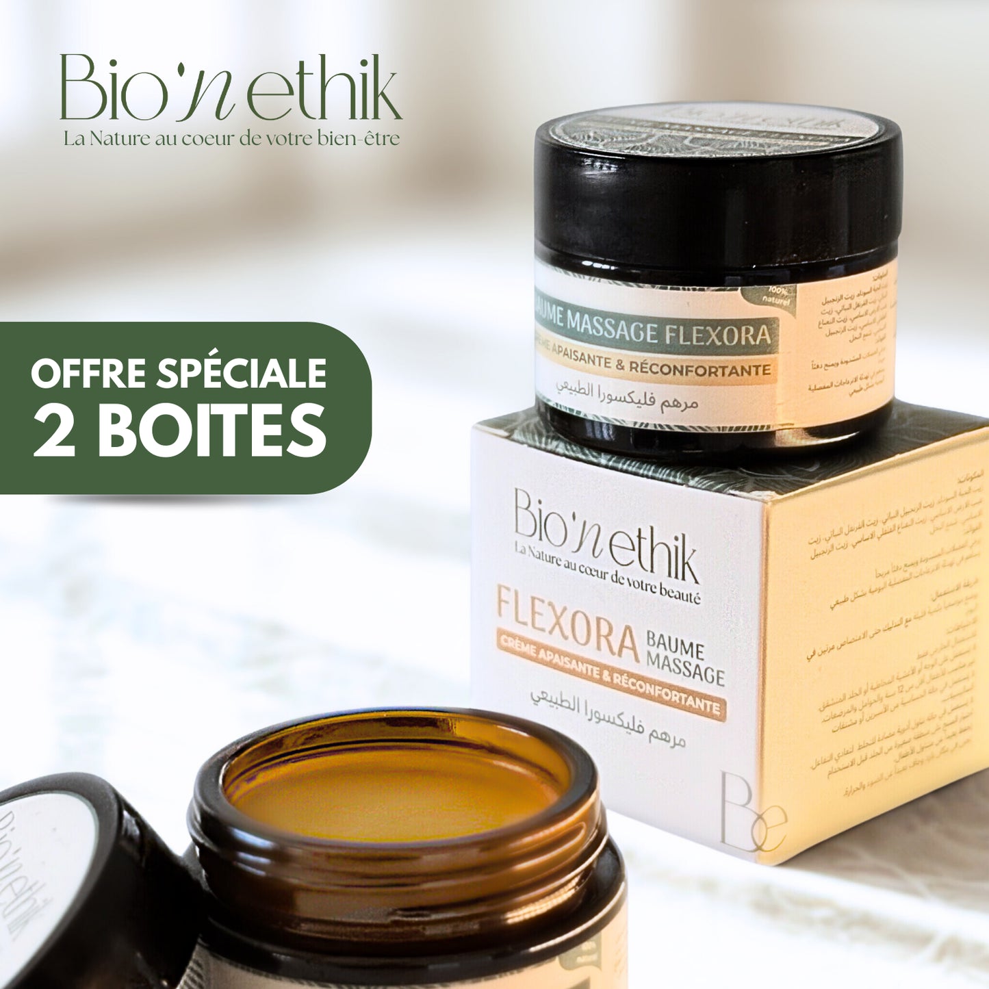 Pack Flexora - Baume de massage aux huiles essentielles pour muscles et articulations