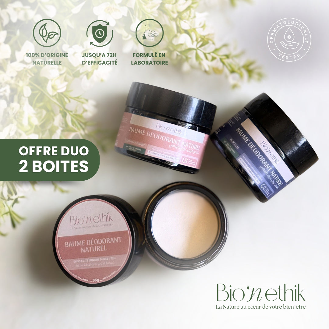 Pack Duo Déodorant Naturel - Efficacité 72H